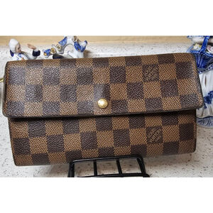 Vintage Louis Vuitton Sarah Wallet – Damier Ebene Canvas